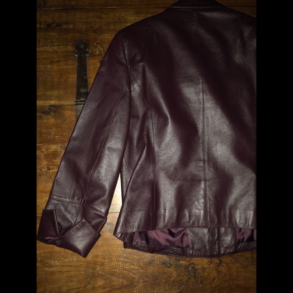 Talbots Leather Jacket - Picture 5 of 12